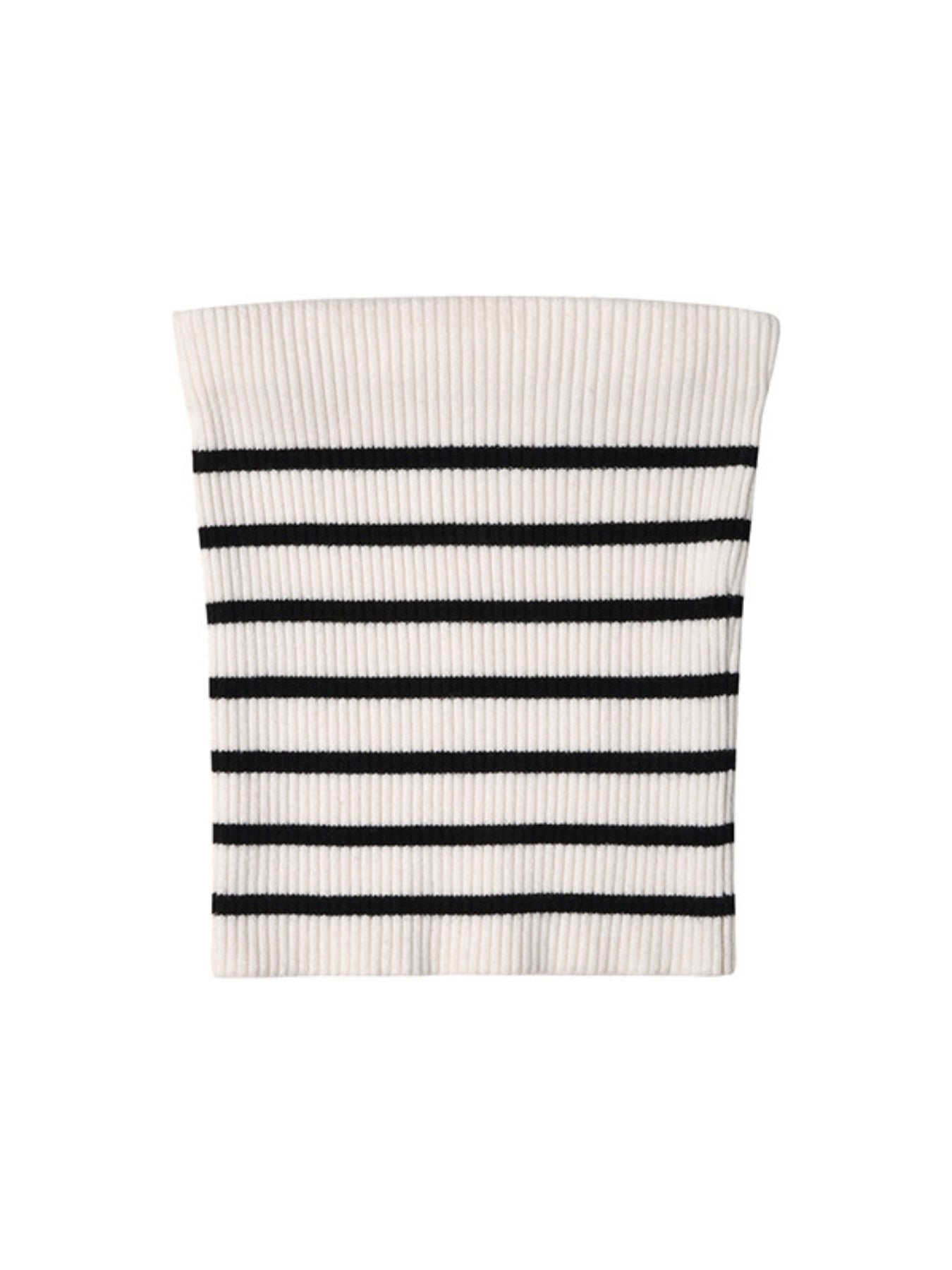 Women'S Sleeveless Casual Vest - Chic Horizontal Stripe Tank Top, Elegant Slim-Fit Strapless Camisole with Contrast Trim, Black & White Stripes, Perfect for Summer Outfits, Ladies Tank Tops