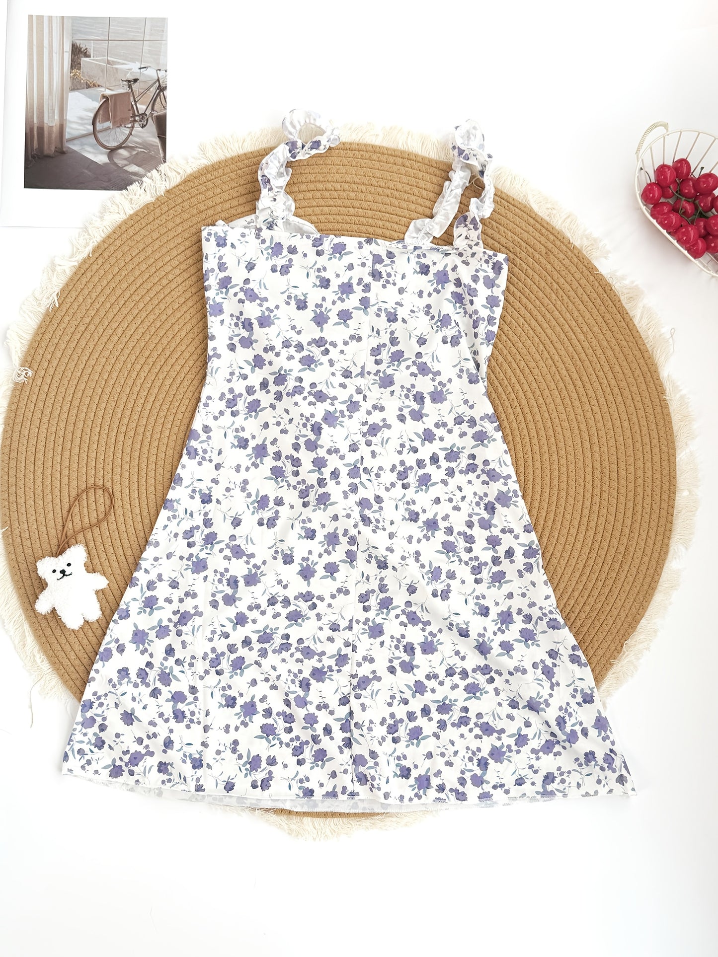 First Love Floral Camisole Dress, New Summer Edition - Versatile and Lightweight for Women