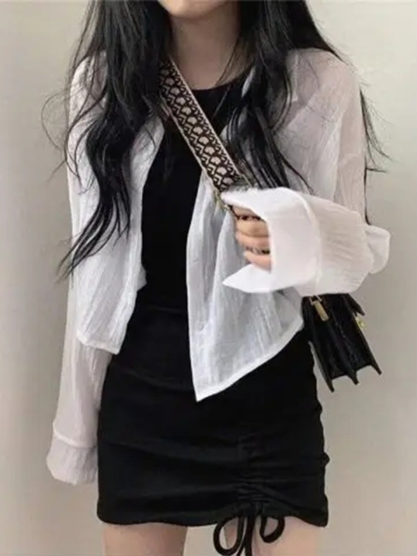 Women's Mini Bodycon Dress - Sleeveless Solid Color Drawstring Summer Party Casual Dress, Sexy Polyester Stretch Fabric, Machine Washable, Spring\u002FSummer\u002FFall Wear