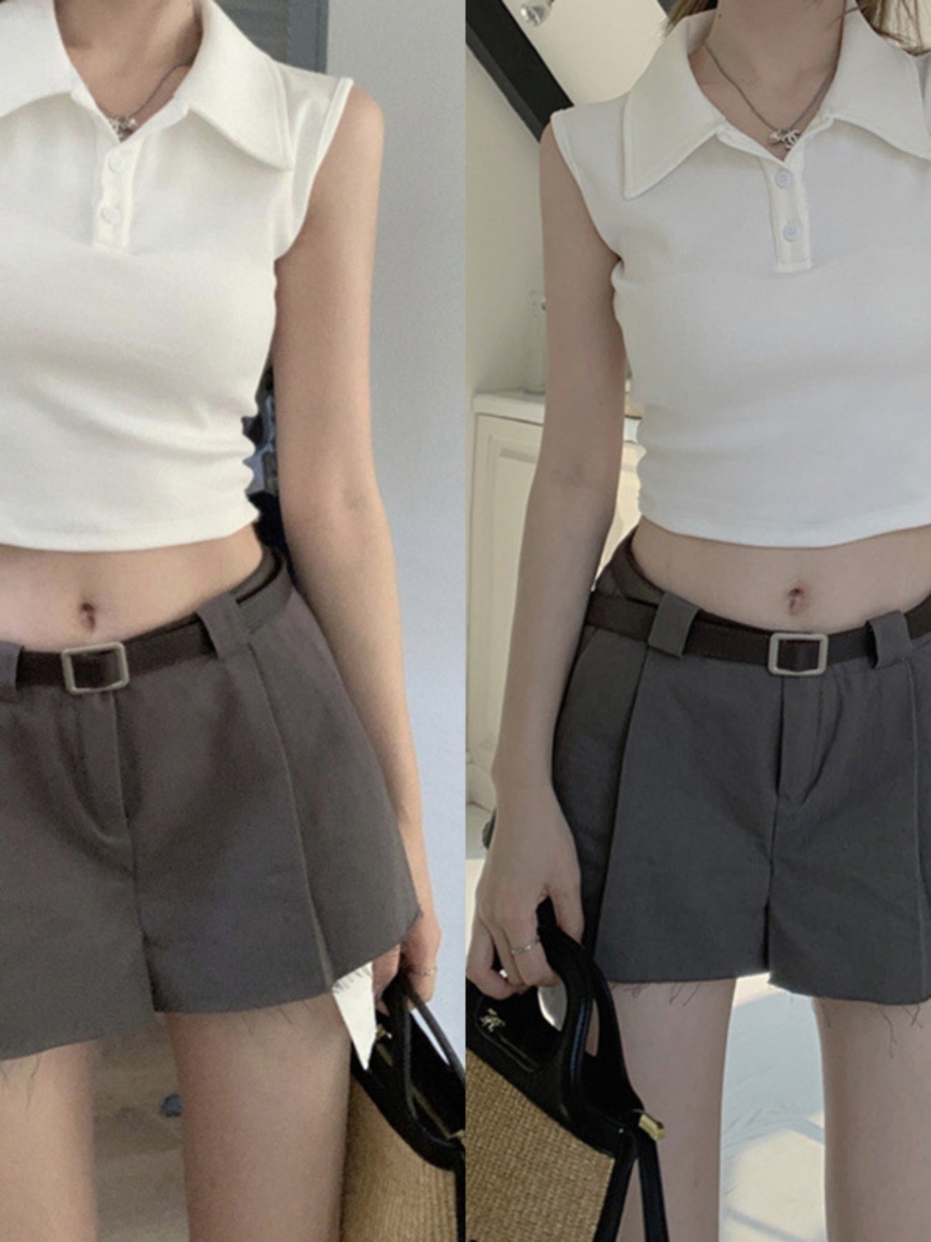 Women'S Polo Neck Small Camisole Undershirt