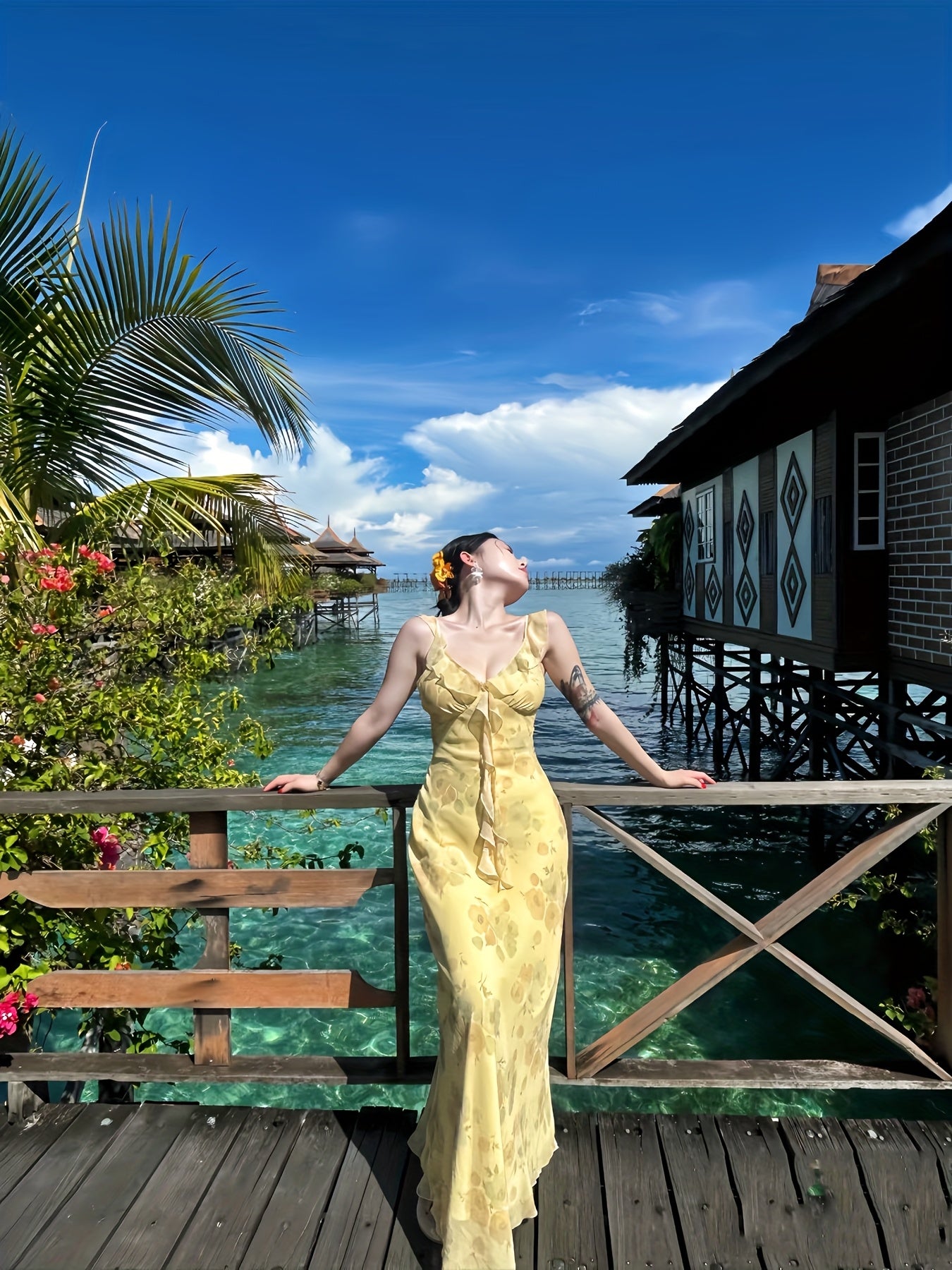 Women's French Elegant Strapless Dress - Romantic, Sexy, Sweet,, and Lightweight Travel-Friendly Bodycon Dress