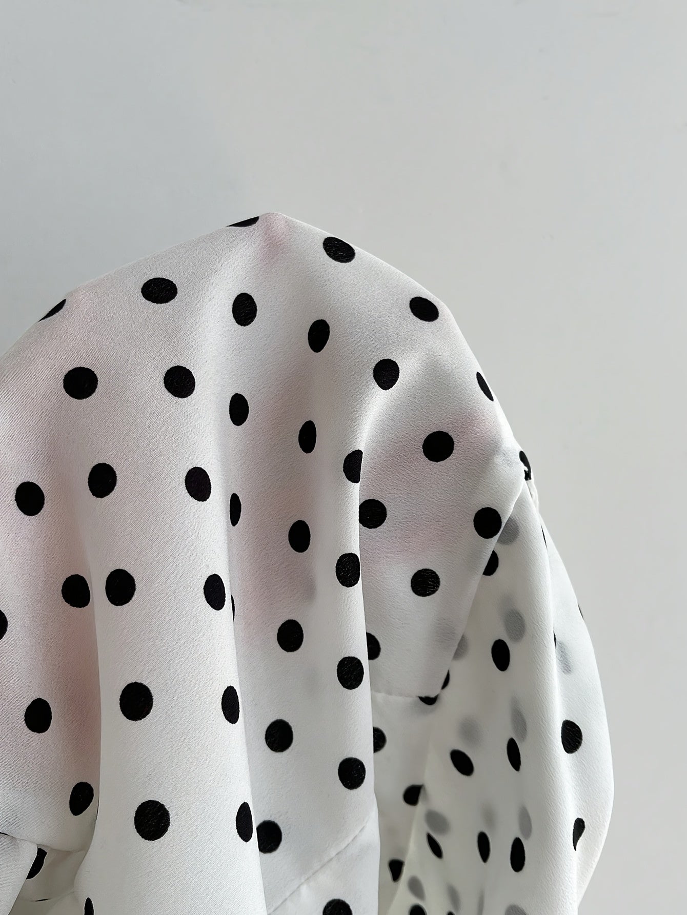 Black & White Contrast Women's Summer Halter Top with Polka Dots & Ruffle Detail - Sleeveless, Asymmetrical Hem, Casual Beachwear, Beachwear Top | Ruffle Detail Top | Stretchy Fabric